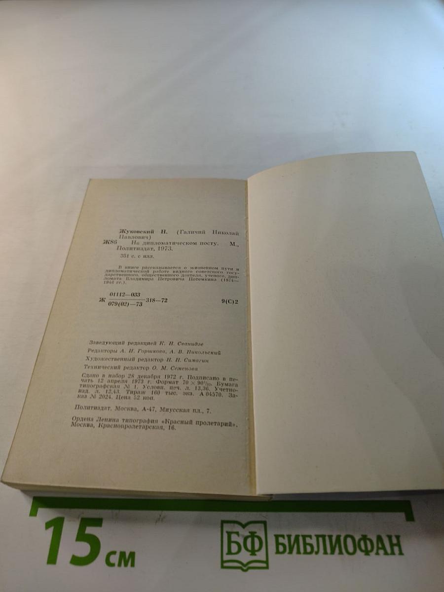 На дипломатическом посту