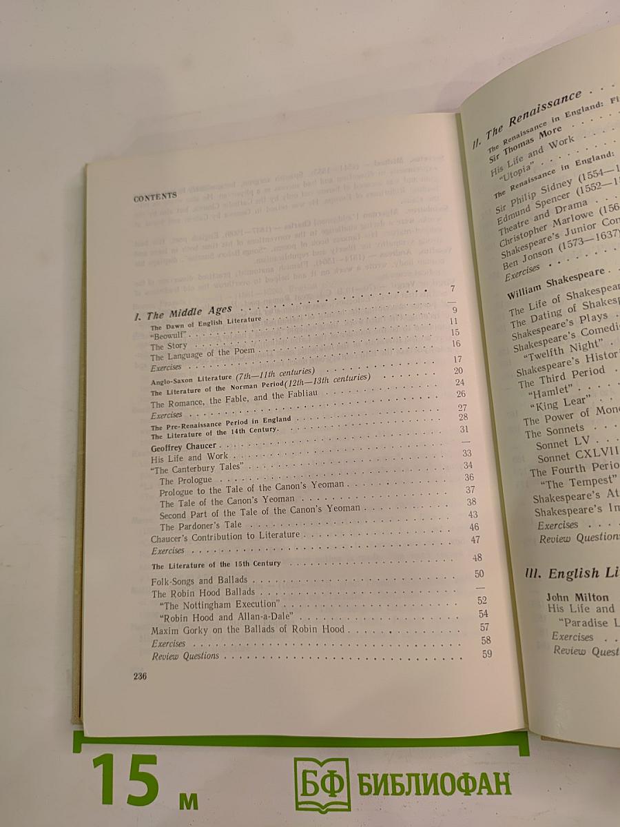 English Literature для 8 класса школ с преподаванием английского языка