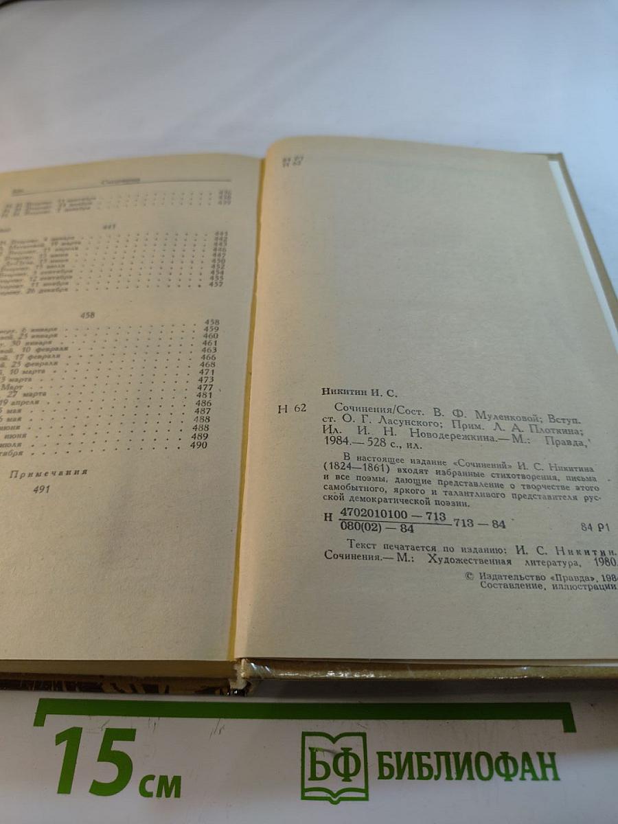 Сочинения И.С. Никитина