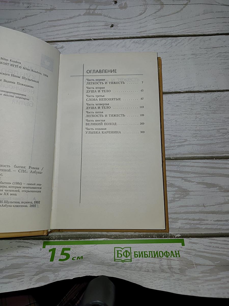 Невыносимая легкость бытия