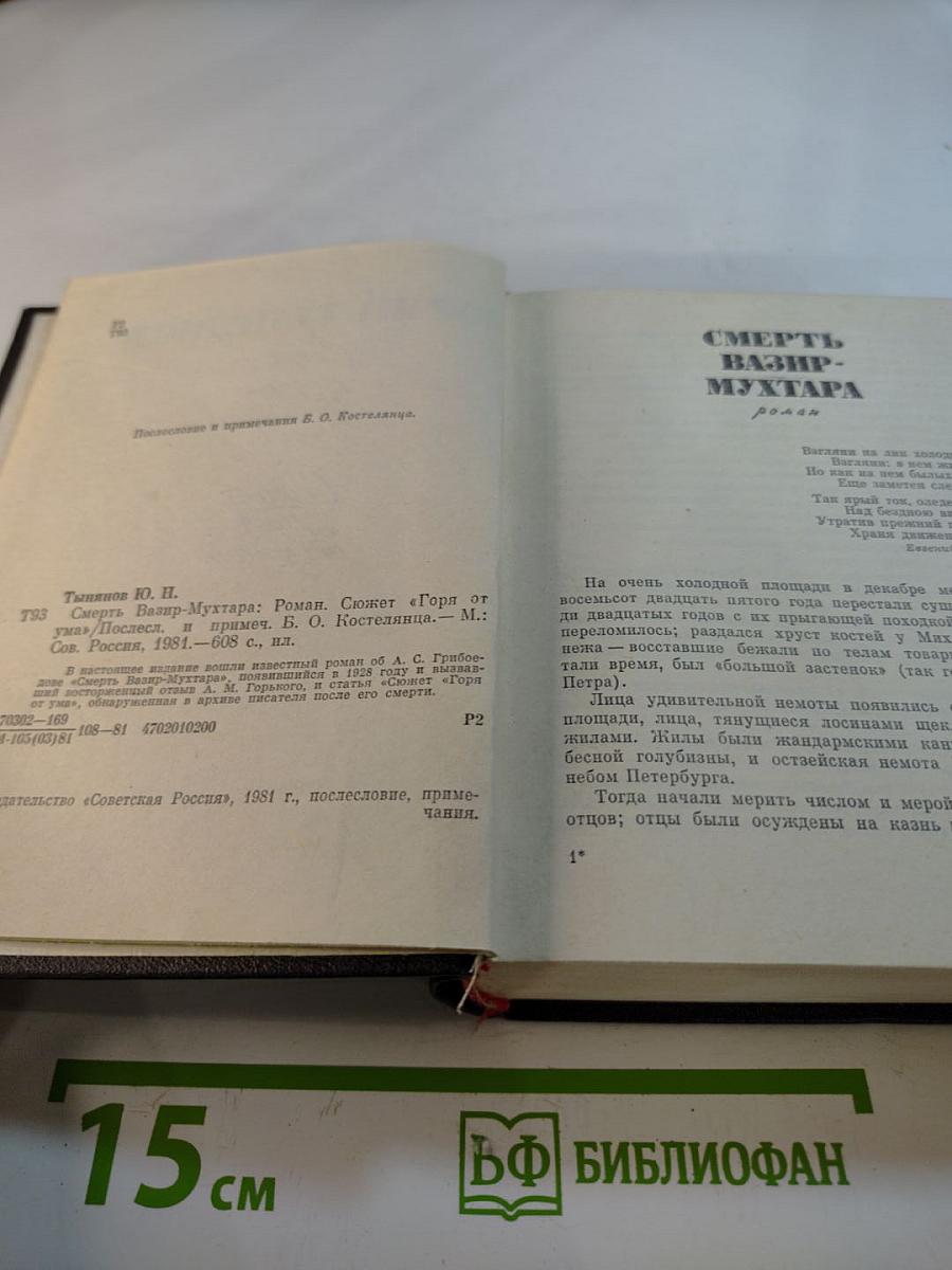 Смерть Вазир-Мухтара. Сюжет «Горя от ума»