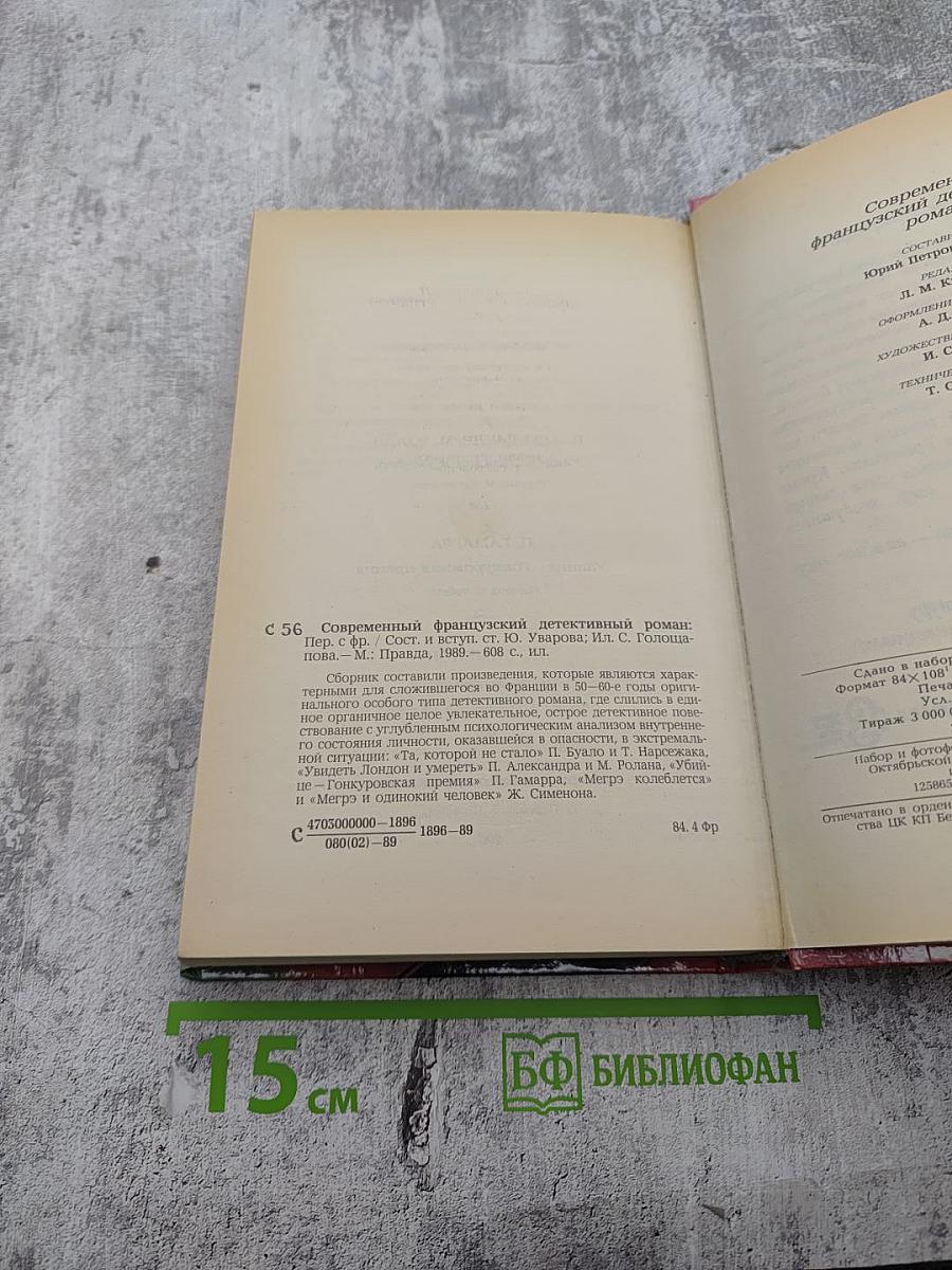 Современный французский детективный роман