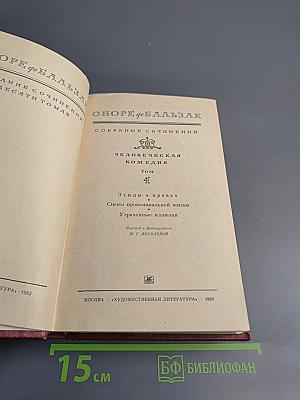 Собрание сочинений. Том 4. Человеческая комедия: Этюды о нравах. Сцены провинциальной жизни. Утраченные иллюзии