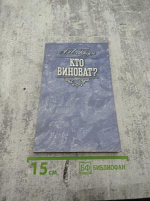 Кто виноват?