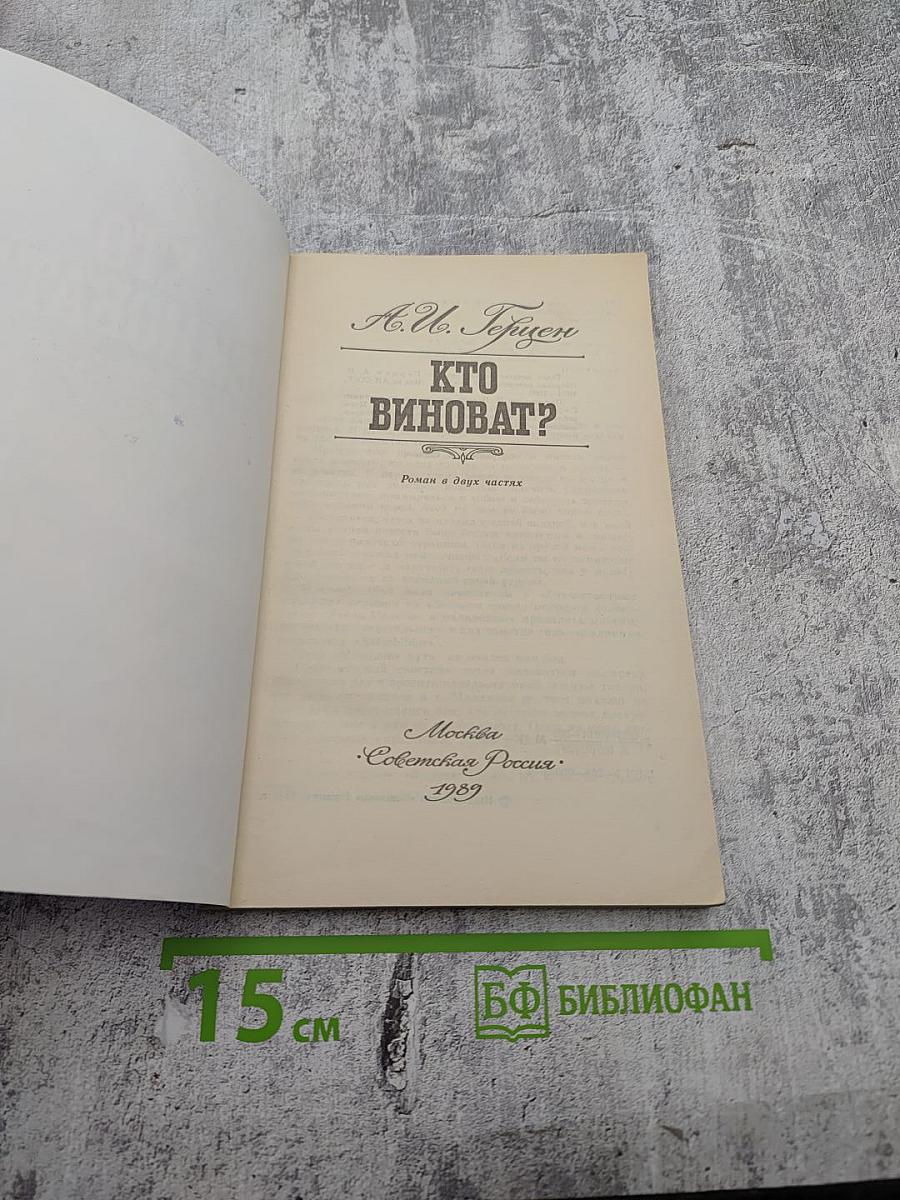 Кто виноват?