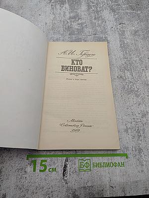 Кто виноват?
