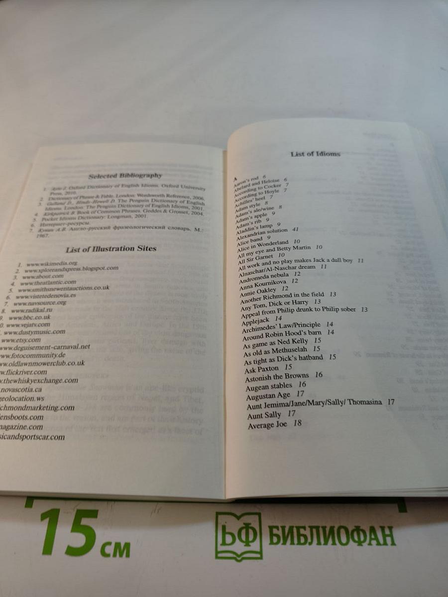 Proper Name Idioms and Their Origins. Словарь именных идиом