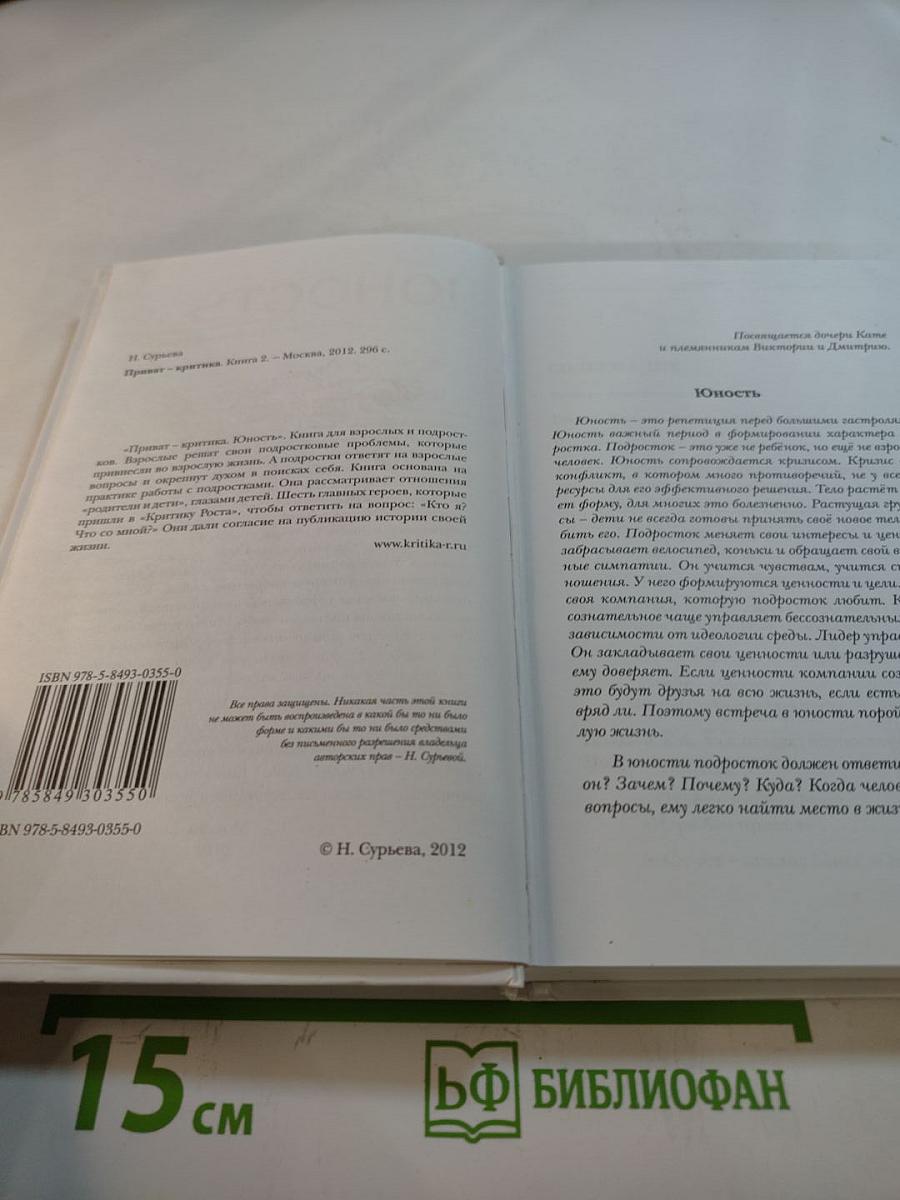 Юность. Приват-критика. Книга 2