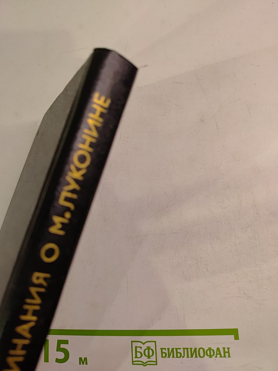 Воспоминания о Михаиле Луконине