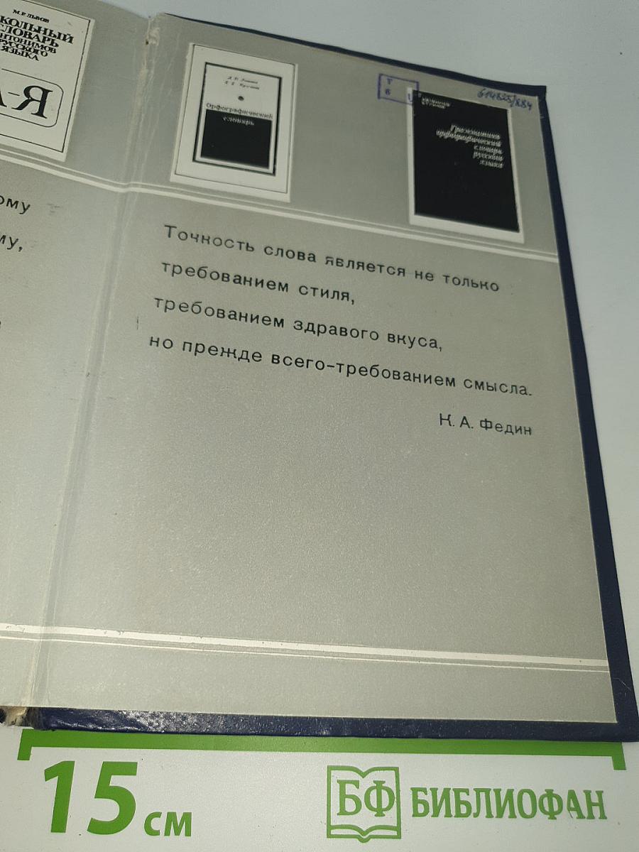 Школьный толковый словарь русского языка