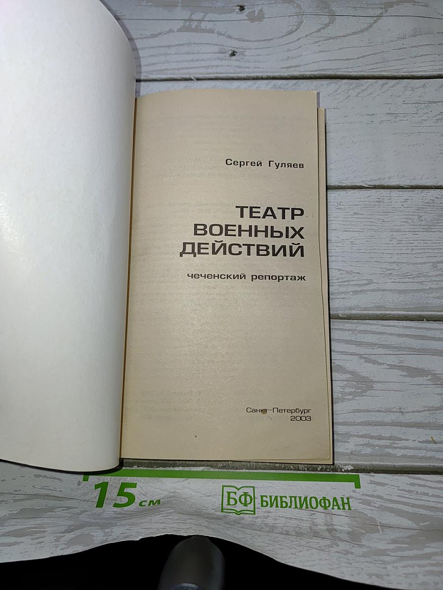 Театр военных действий. Чеченский репортаж