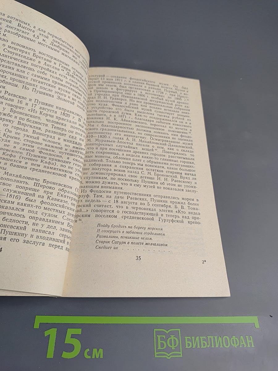 Пушкин и древности: Наблюдения археолога