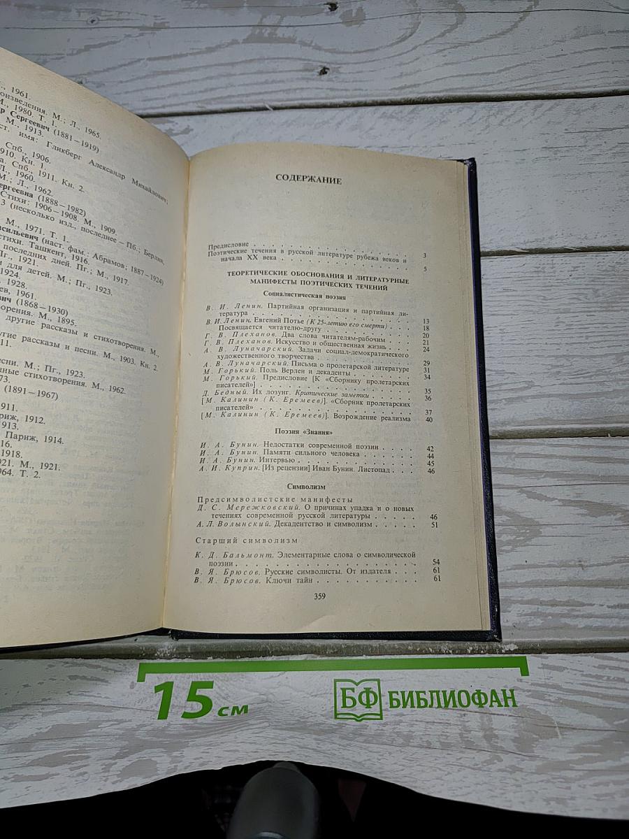 Поэтические течения в русской литературе конца XIX – начала XX века. Литературные манифесты и художественная практика. Хрестоматия