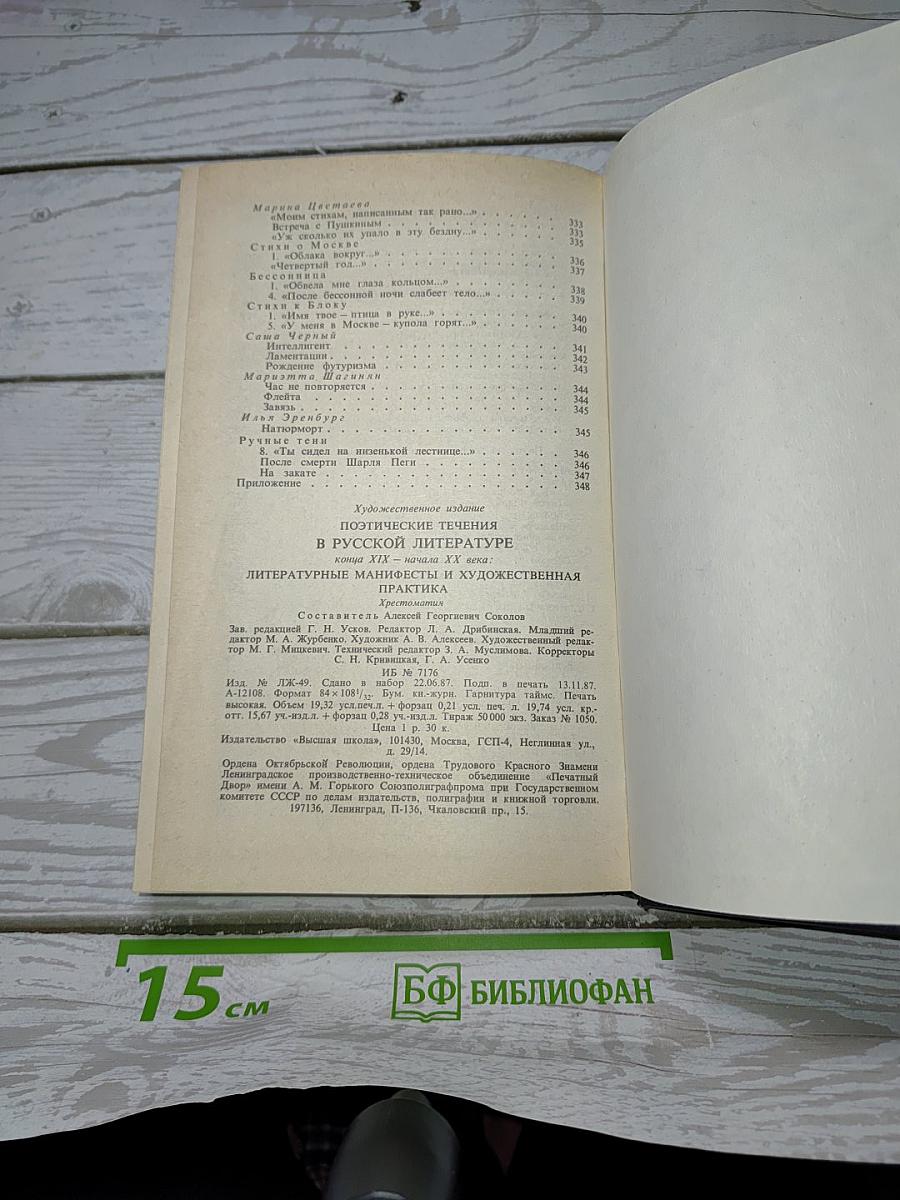 Поэтические течения в русской литературе конца XIX – начала XX века. Литературные манифесты и художественная практика. Хрестоматия