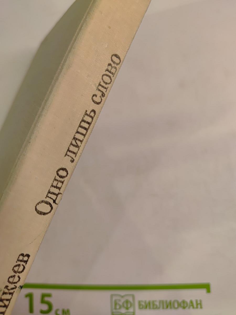 Одно лишь слово