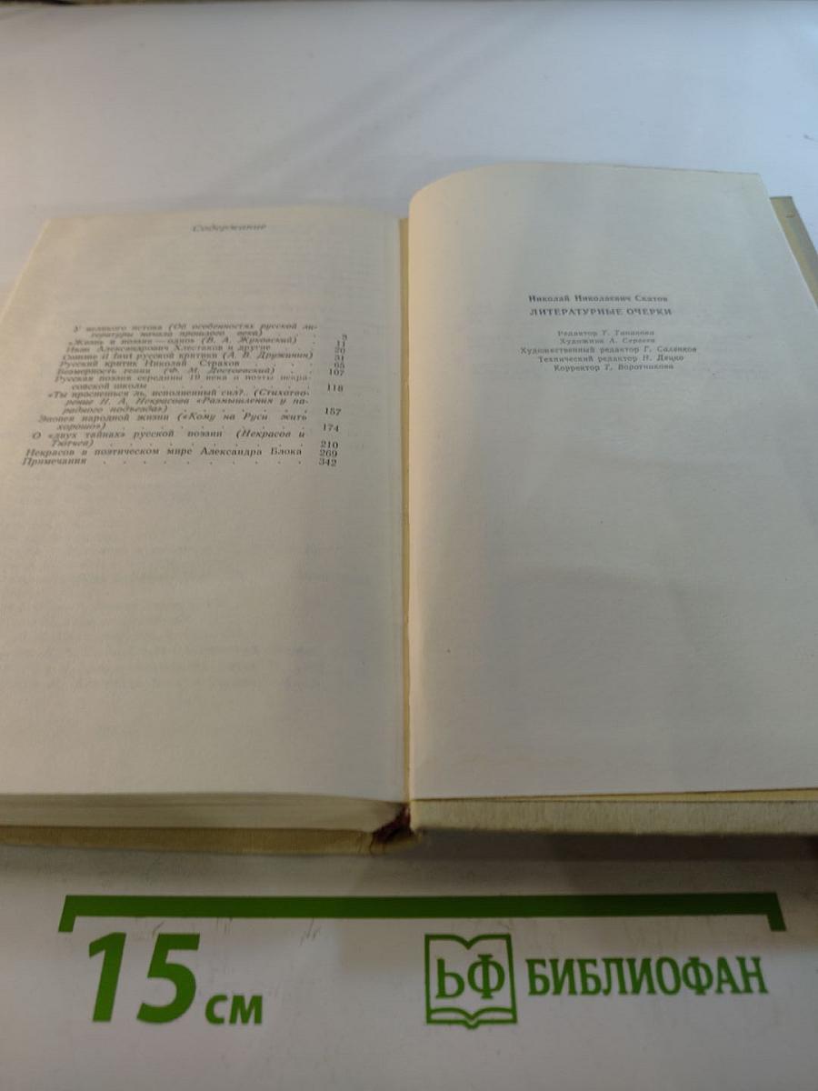 Литературные очерки