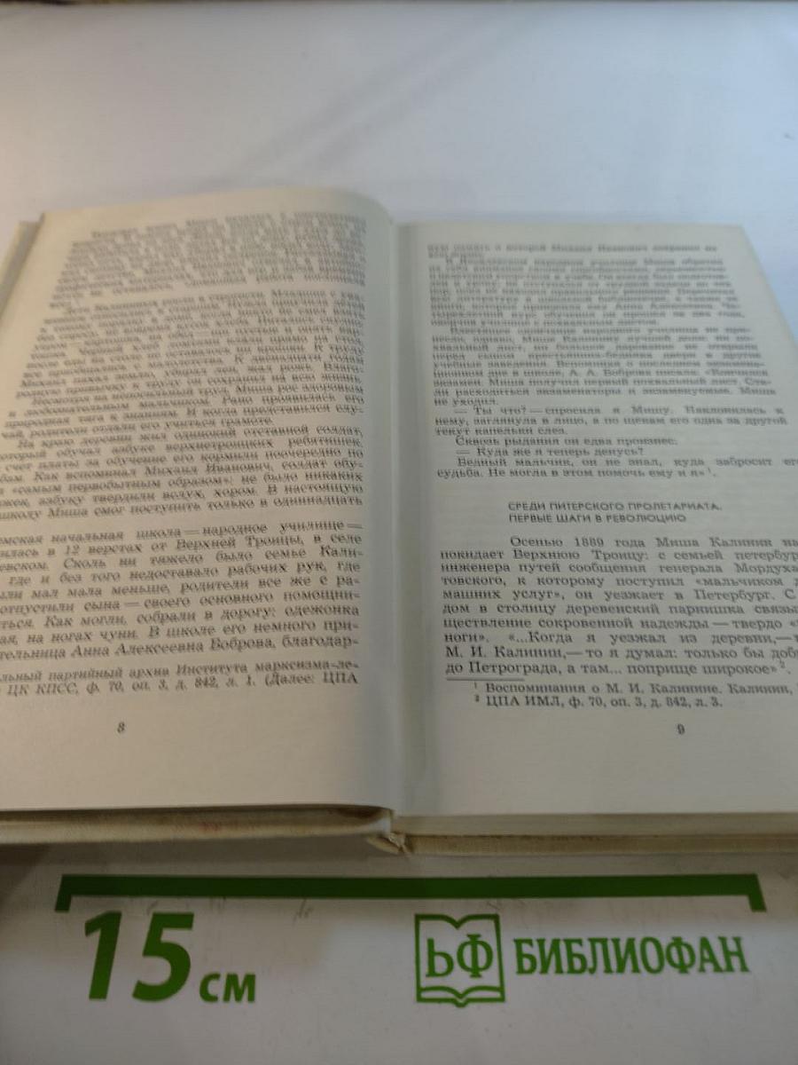 Михаил Иванович Калинин. Краткая биография
