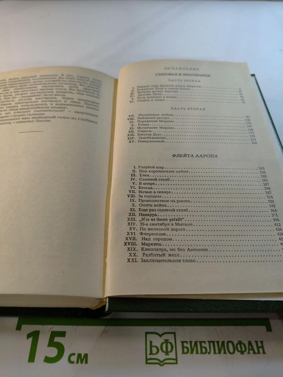 Сыновья и любовники. Флейта Аарона