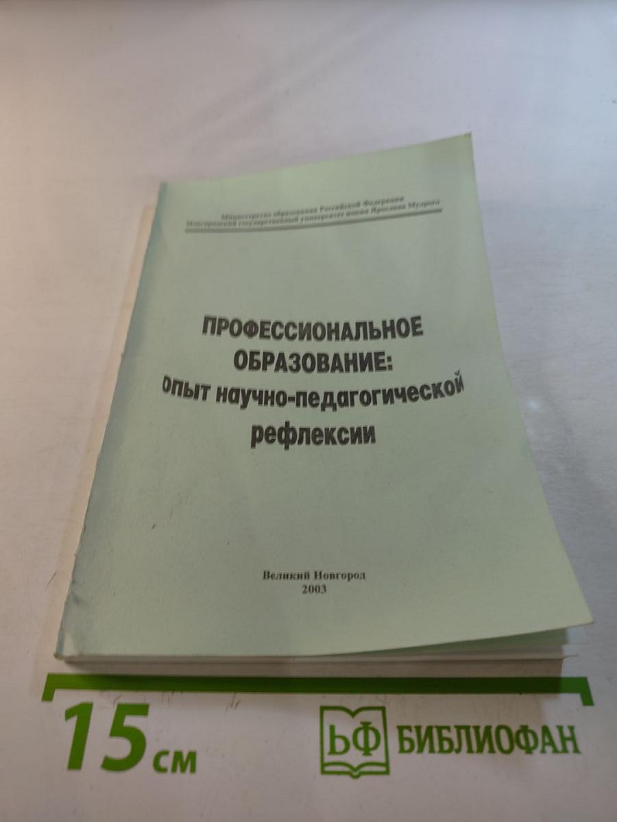 Профессиональное образование: опыт научно-педагогической рефлексии