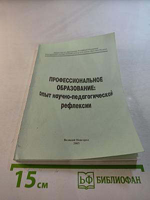 Профессиональное образование: опыт научно-педагогической рефлексии
