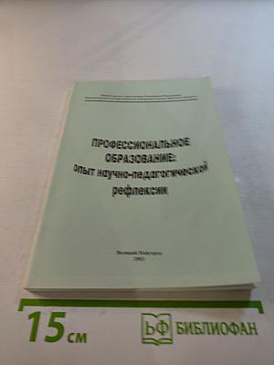 Профессиональное образование: опыт научно-педагогической рефлексии