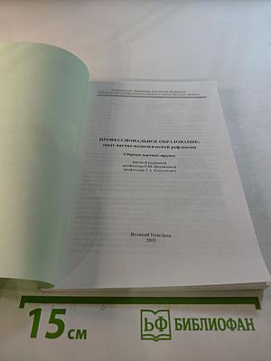 Профессиональное образование: опыт научно-педагогической рефлексии