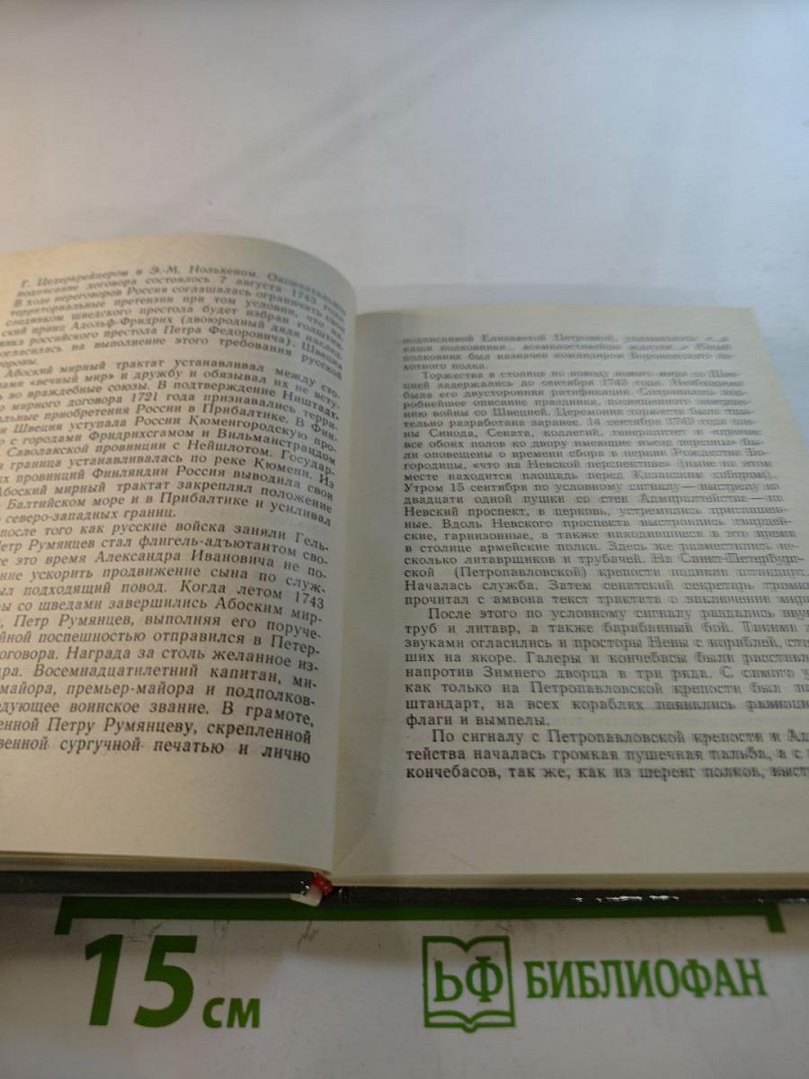 Румянцев в Петербурге