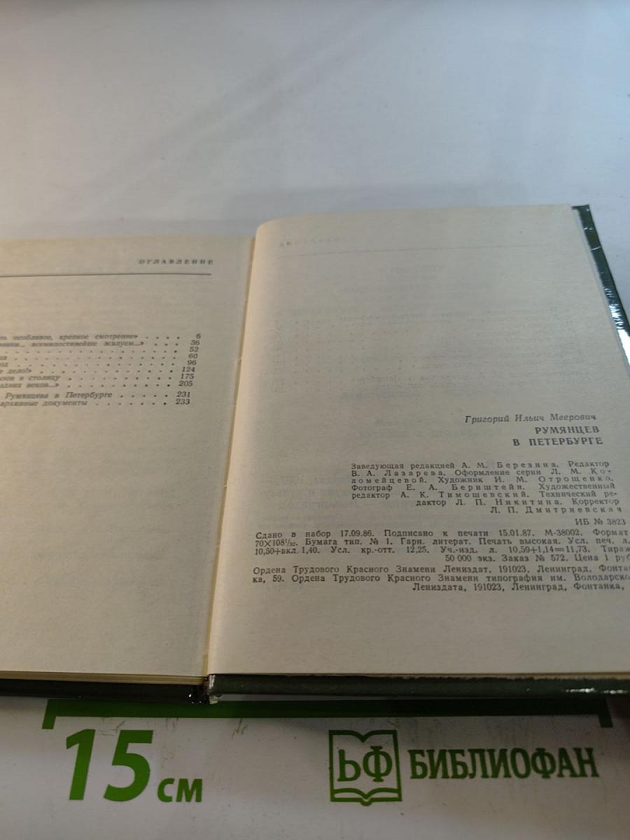 Румянцев в Петербурге