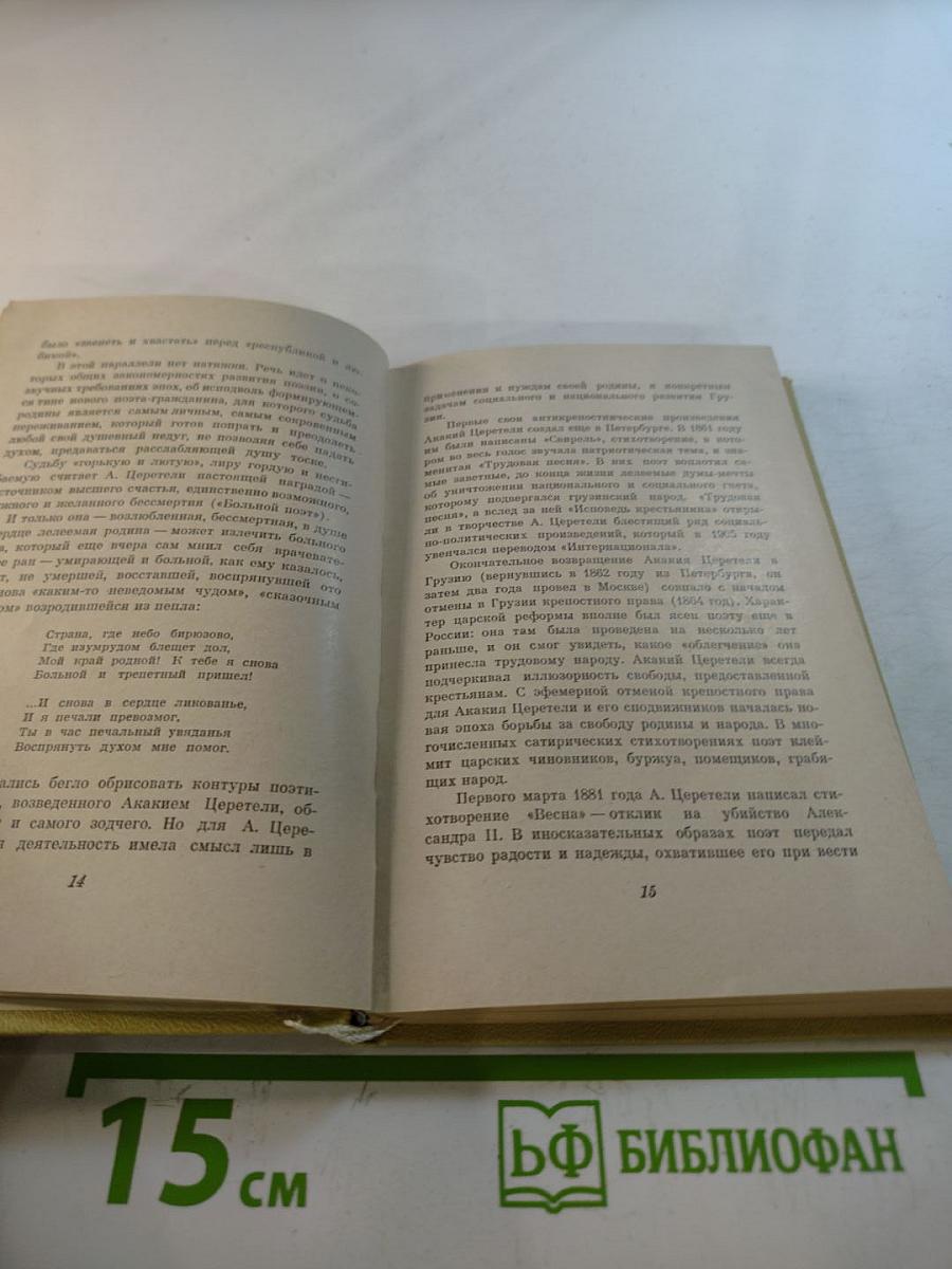 Акакий Церетели. Лирика