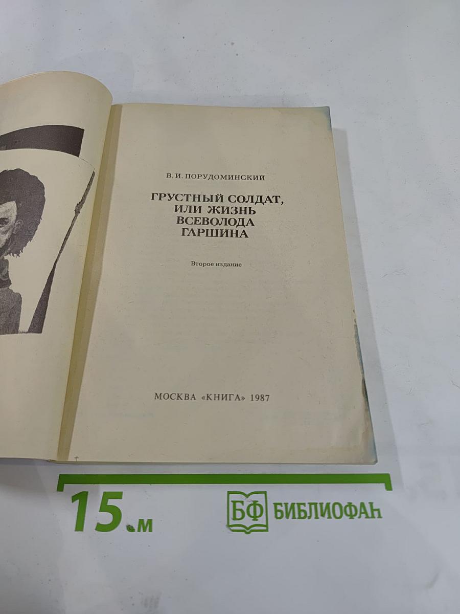 Грустный солдат, или Жизнь Всеволода Гаршина