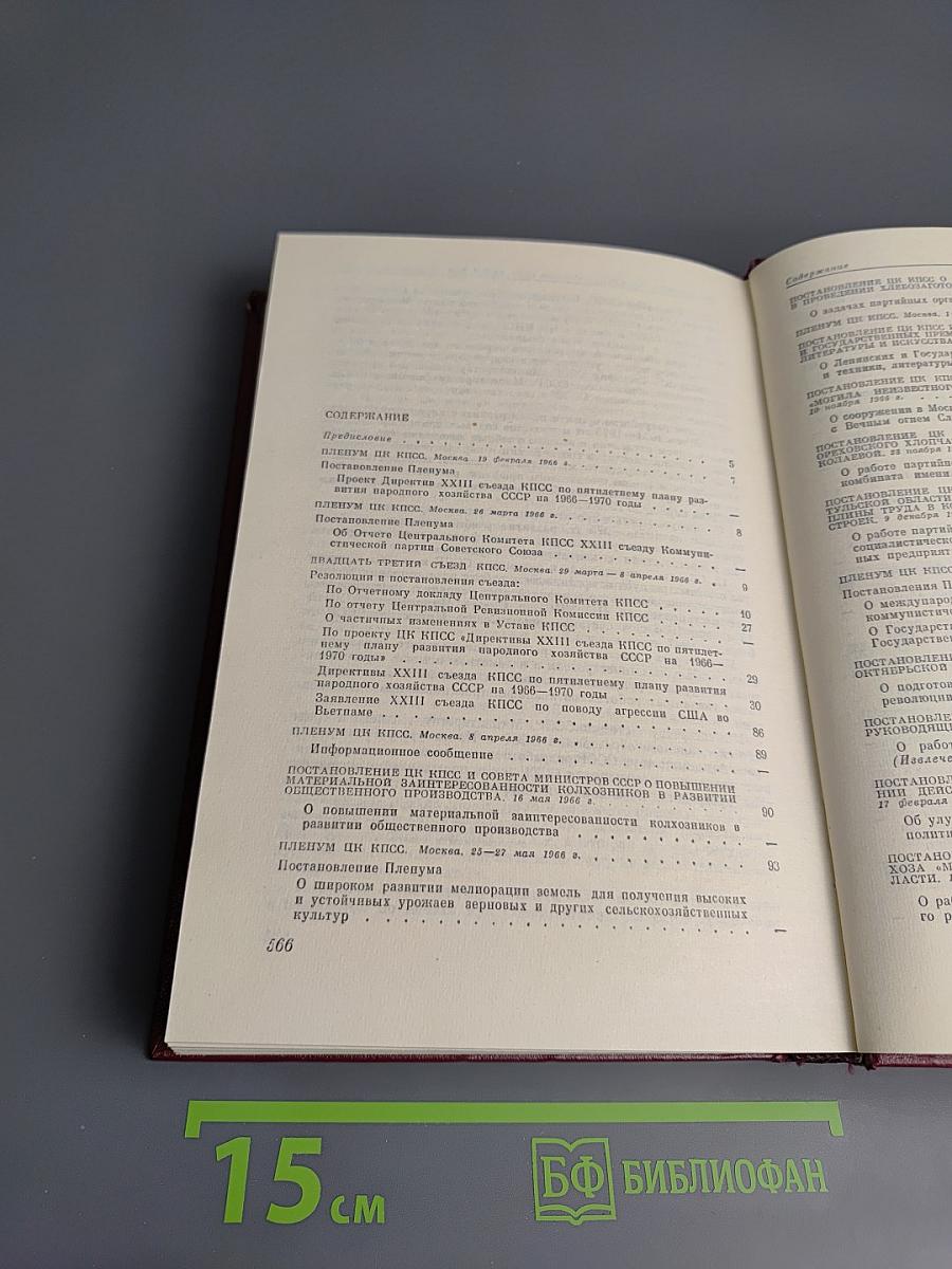 КПСС в резолюциях и решениях съездов, конференций и пленумов ЦК. Том одиннадцатый. 1966-1970