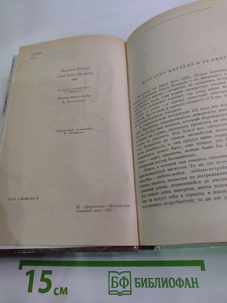 Унесенные ветром, Том I