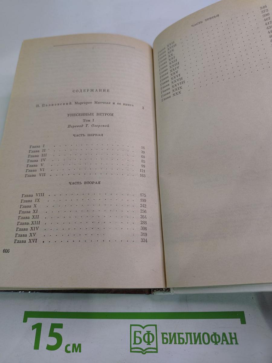 Унесенные ветром, Том I