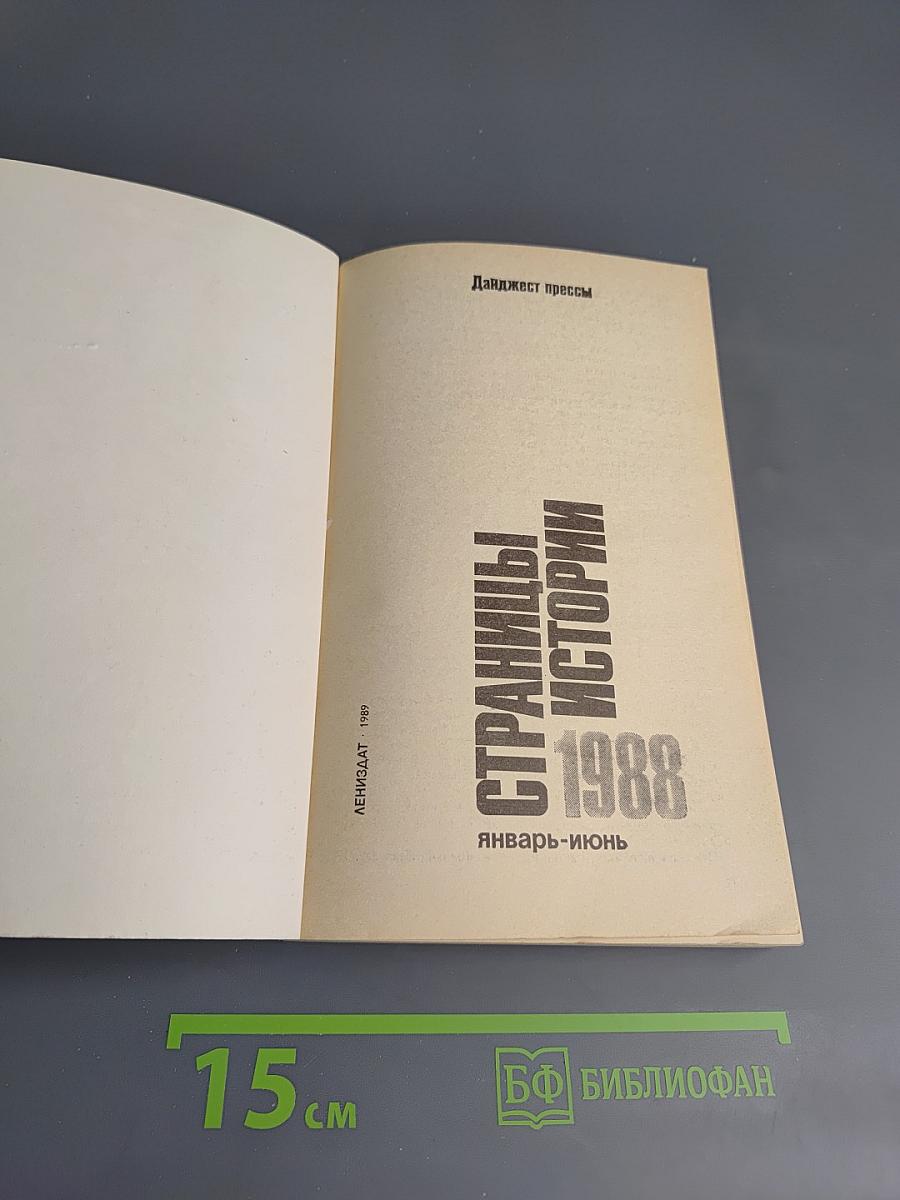Страницы истории 1988: Январь-июнь