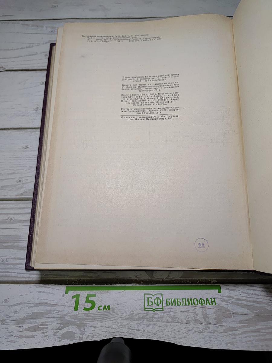 Театральная энциклопедия Том I