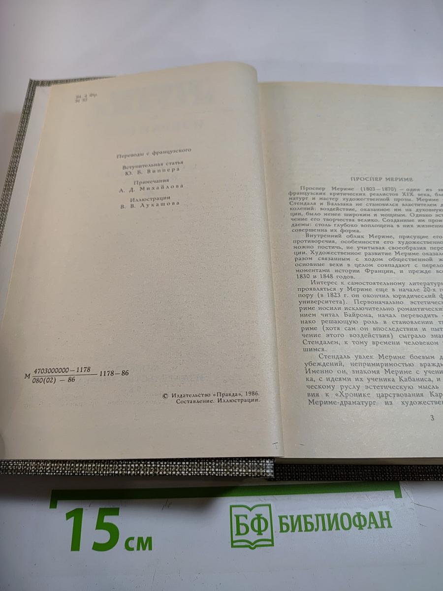 Избранное. Новеллы. Хроника царствования Карла IX