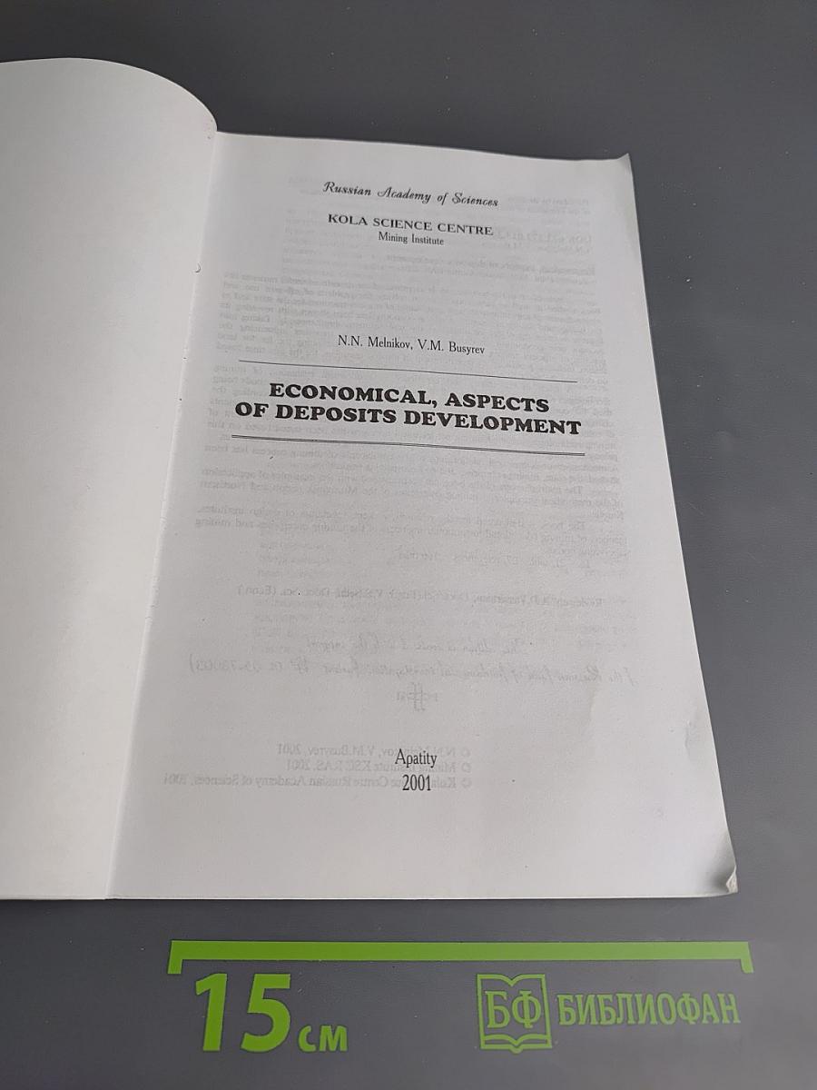 Экономические аспекты освоения месторождений