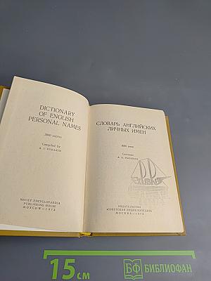 Словарь английских личных имён
