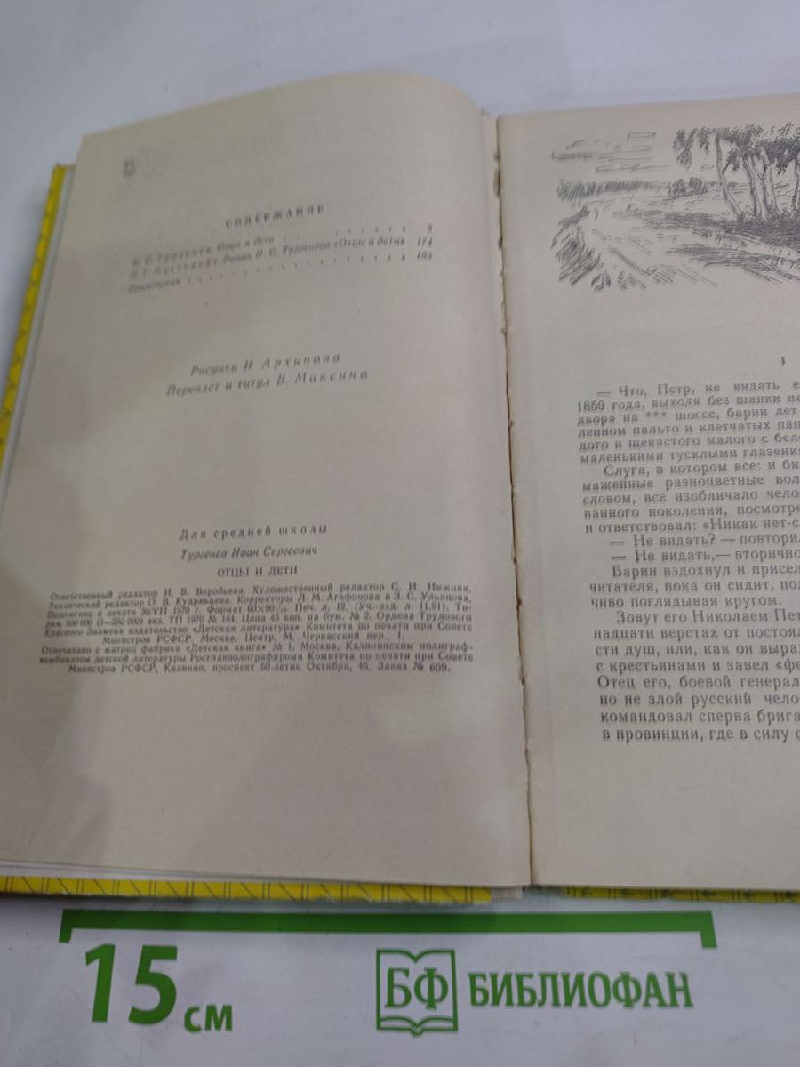 Отцы и дети (для средней школы)