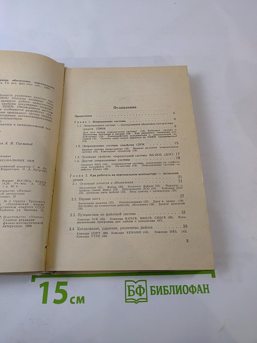 Программное обеспечение персональных ЭВМ