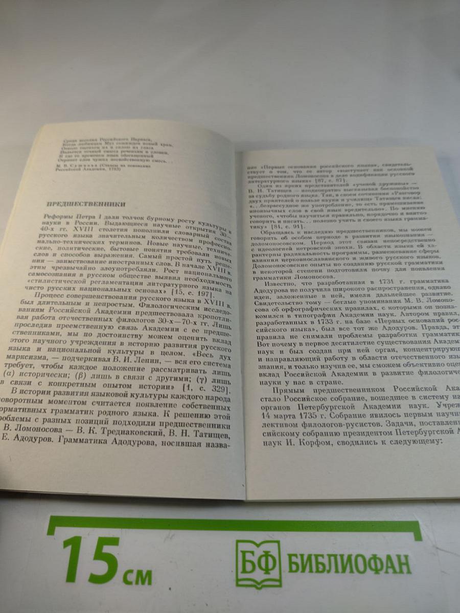 Храм Муз Словесных (На истории Российской Академии)