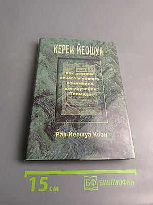 Керем Йеошуа. Как достичь ясного и четкого понимания при изучении Талмуда
