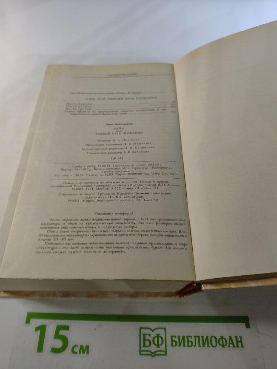 Гойя, или Тяжкий путь познания