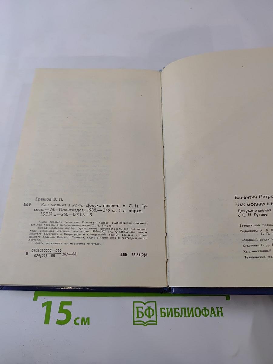 Как молния в ночи