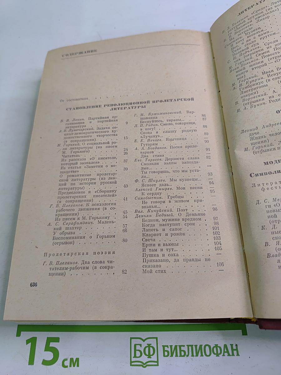 Русская литература XX века. Дооктябрьский период