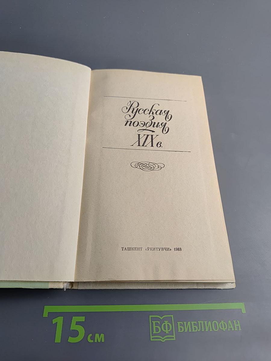 Русская поэзия XIX в.