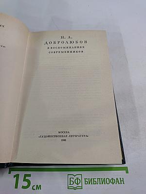 Н. А. Добролюбов в воспоминаниях современников