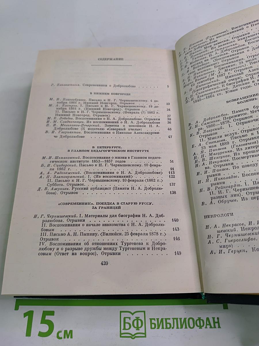 Н. А. Добролюбов в воспоминаниях современников