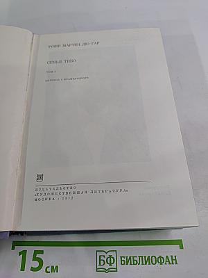 Семья Тибо, Том I