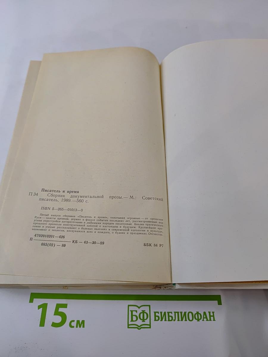 Писатель и время. Сборник документальной прозы